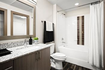 Garden soaking tubs with tile surround